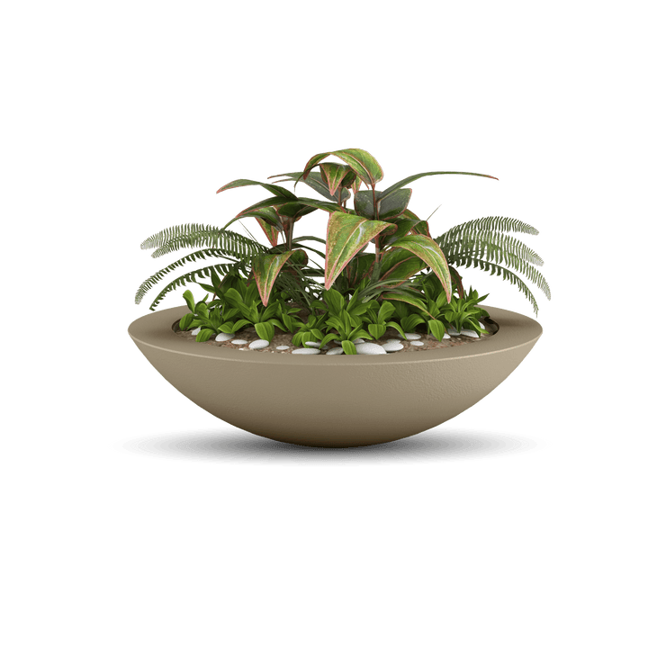 plant pot shallow Oceanside Shallow Concrete Planter