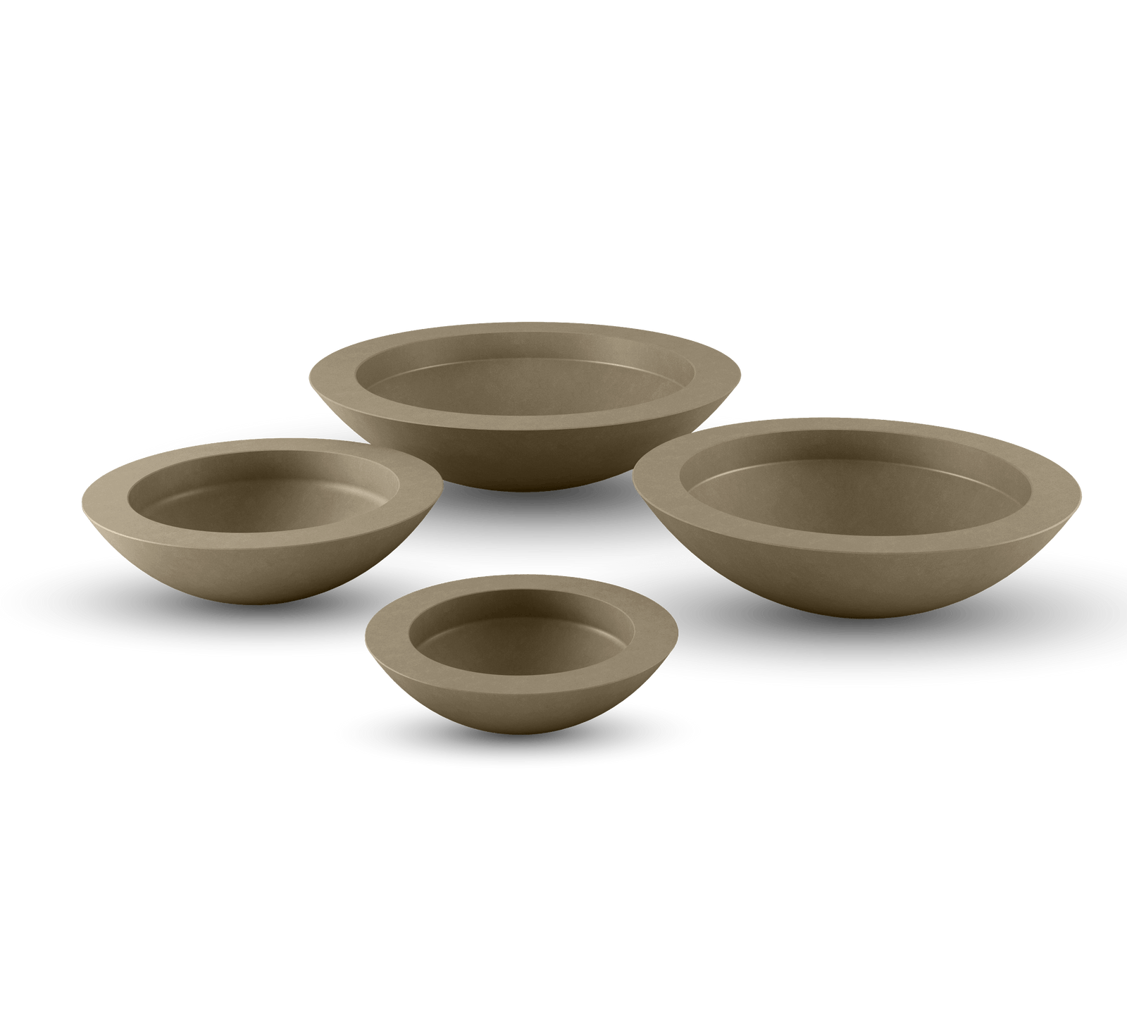 Oceanside Outdoor Shallow Planter in Sandstone 4 Sizes