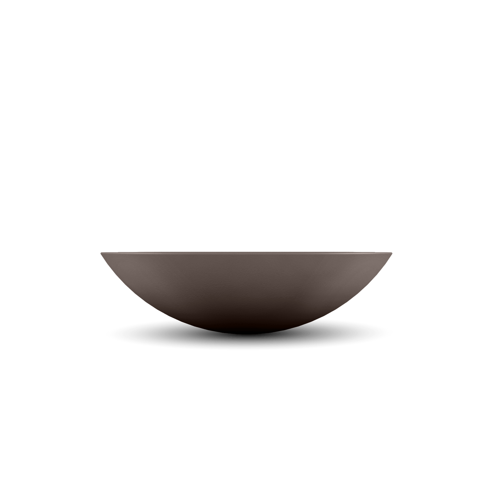 Oceanside Outdoor Shallow Planter in Walnut Color