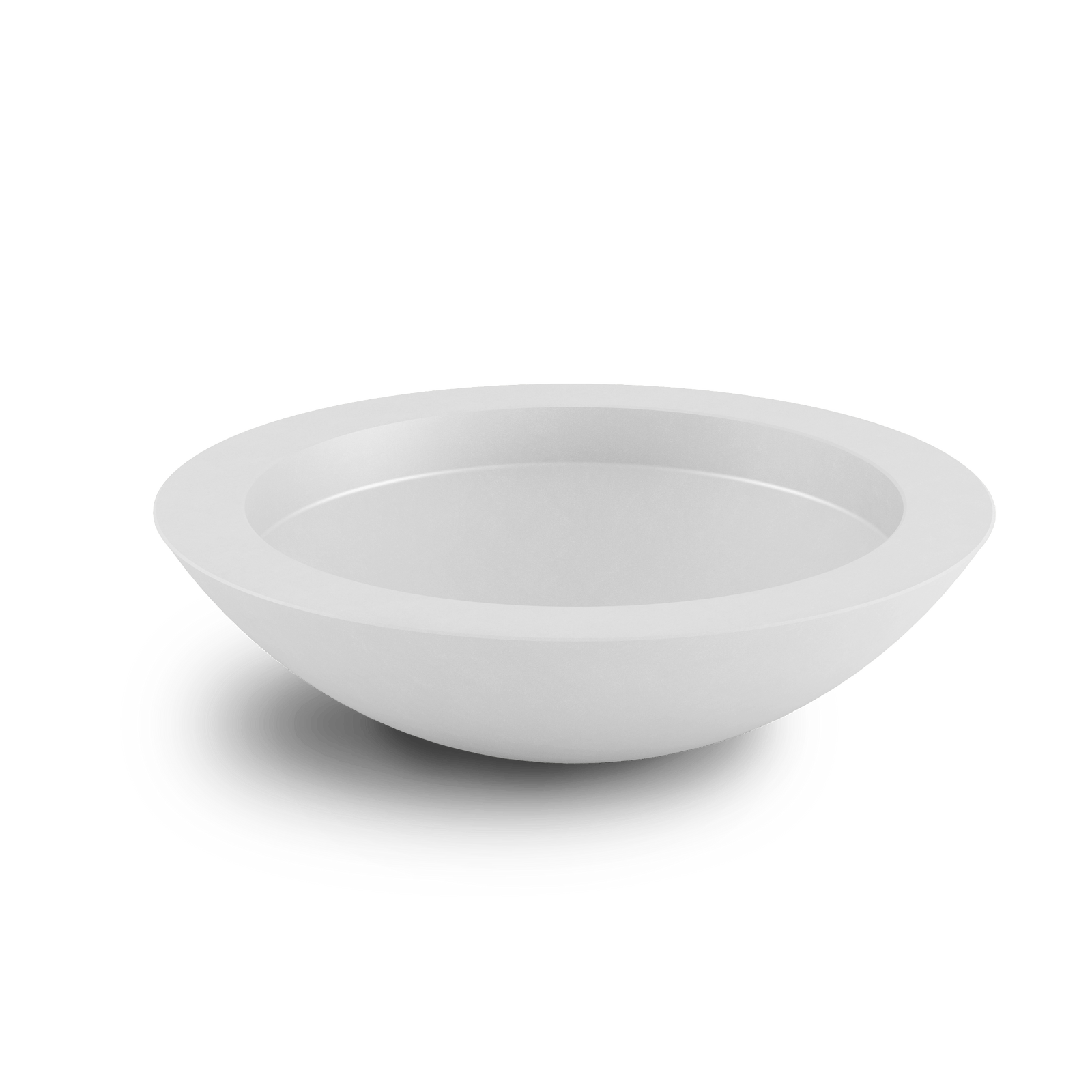 Oceanside Outdoor Shallow Planter White Top