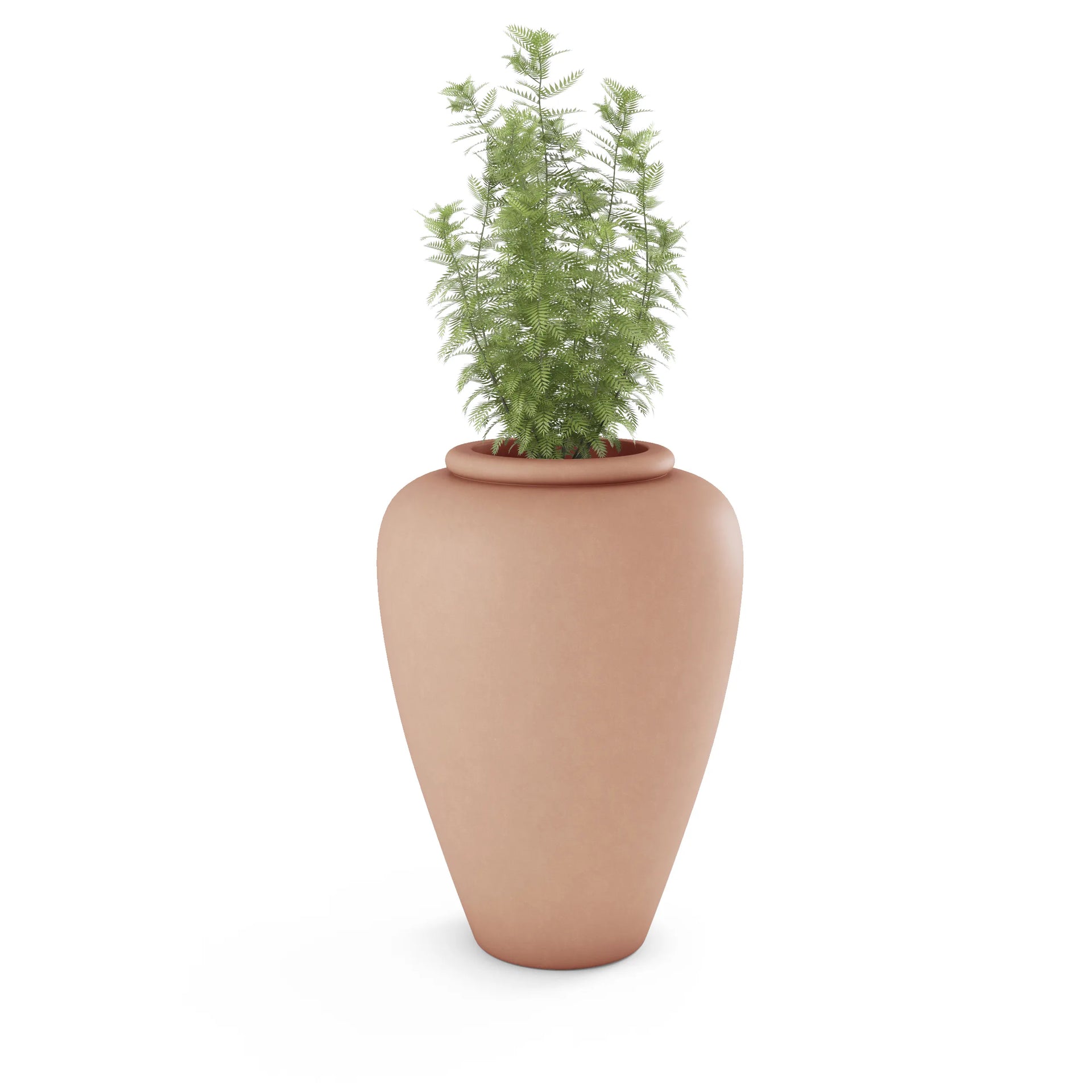 Staccato Large Planter Small Planter 26" H x 20" W Rose