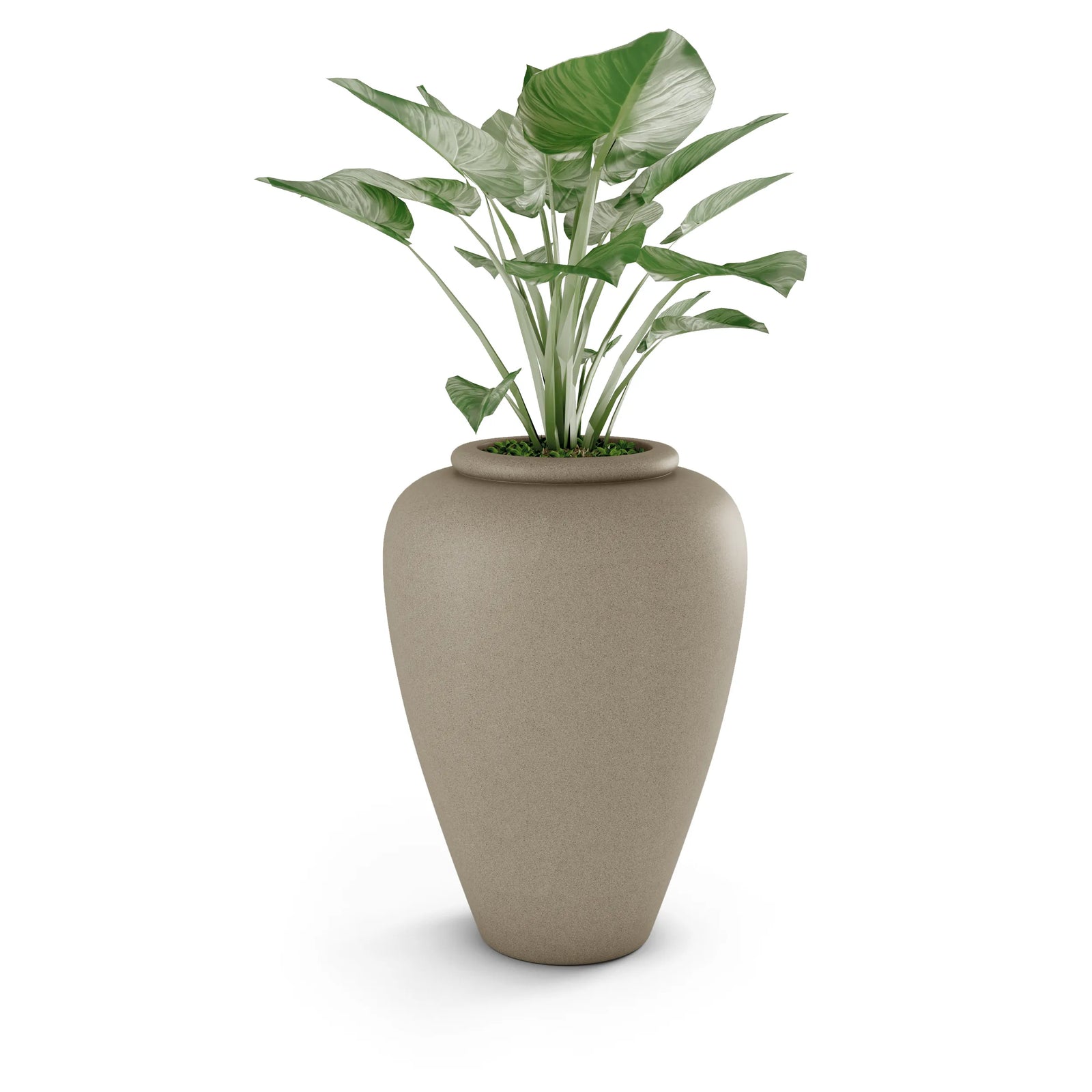 Staccato Large Planter Small Planter 26" H x 20" W Sand