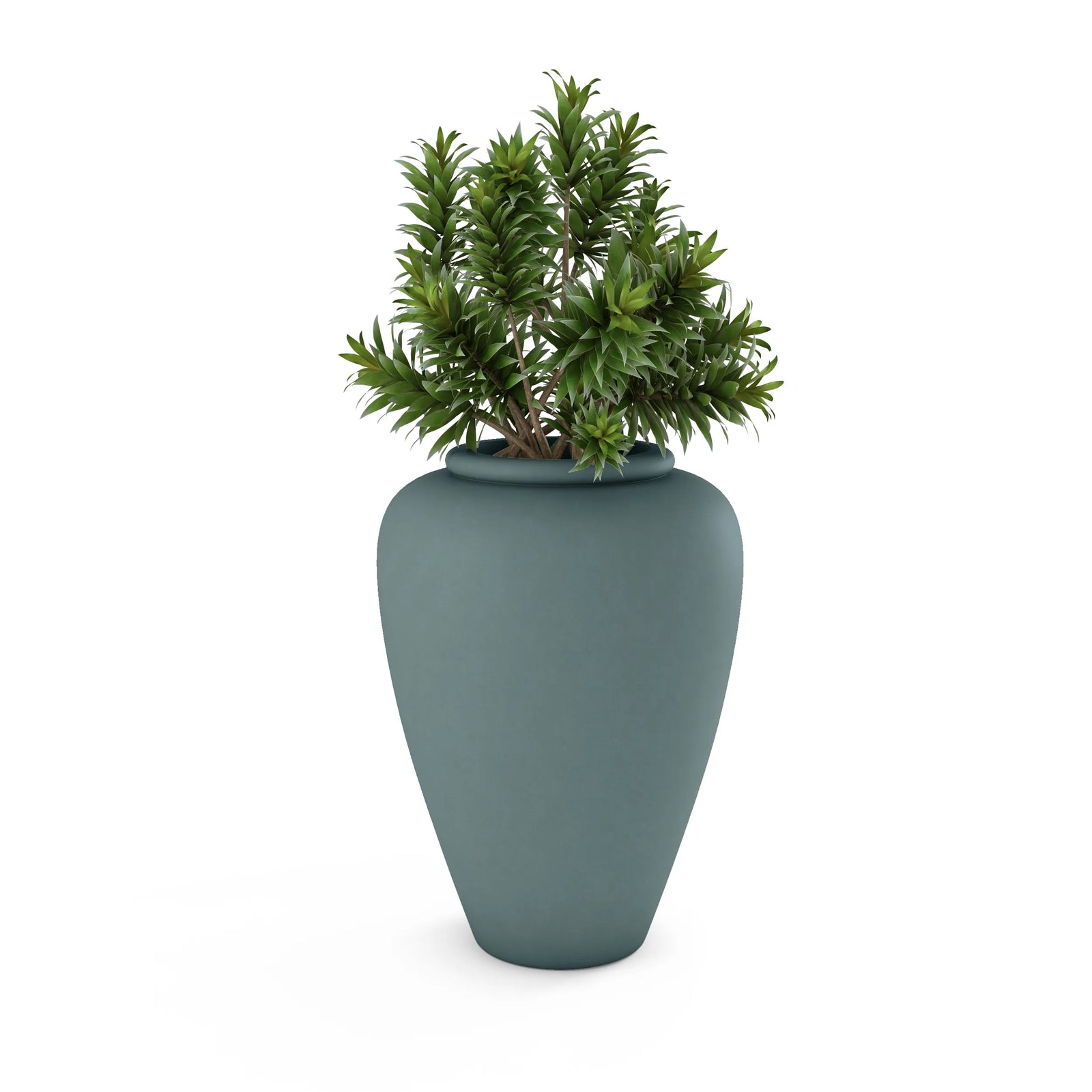 Staccato Large Planter Small Planter 26" H x 20" W Smokey Blue