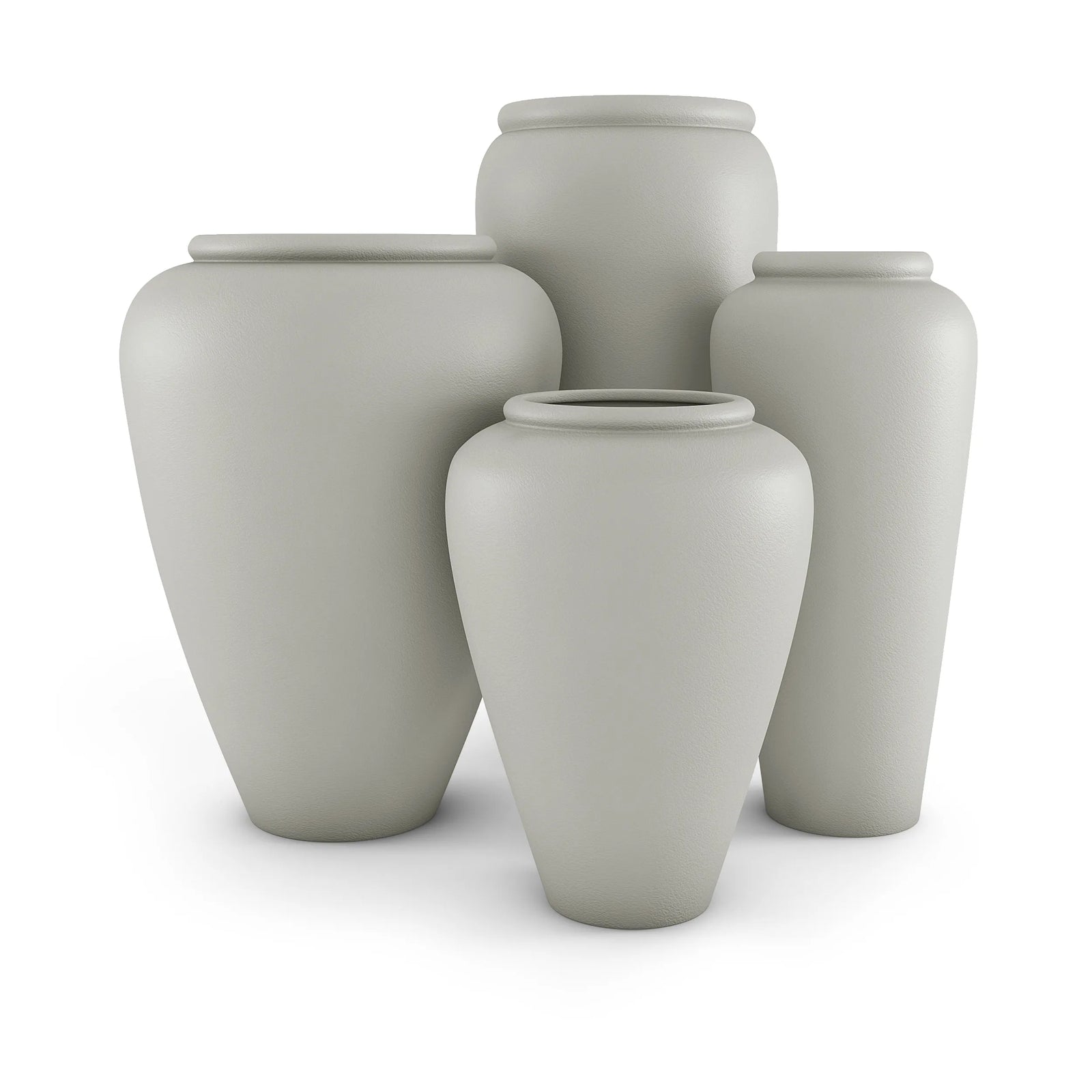 Staccato Large Planter Tall Planter 36" H x 14" W Sand
